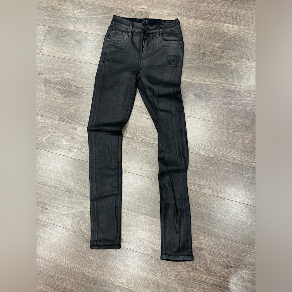 Black Coated Skinny Jeans